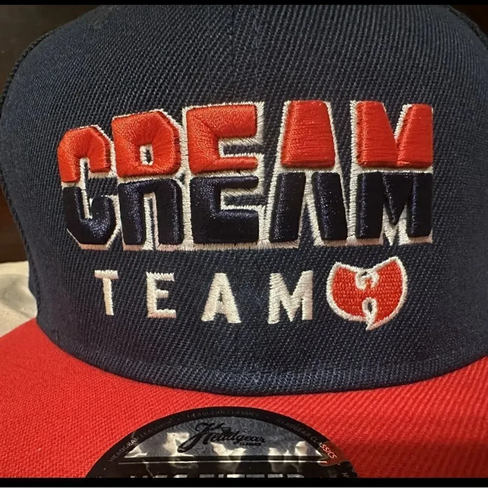 Cream team vintage wutang hat fitted wu-tang